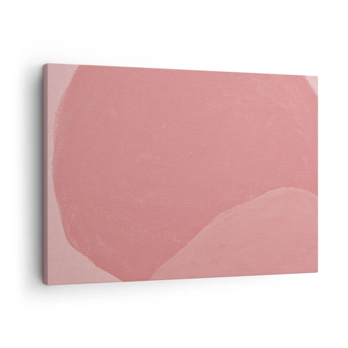Obraz na plátně - Jemná abstrakce v odstínech růžové, organické formy a minimalismus - 70x50cm - Organická kompozice v růžové - Moderní nástěnná dekorace do obývacího pokoje a ložnice ARTTOR