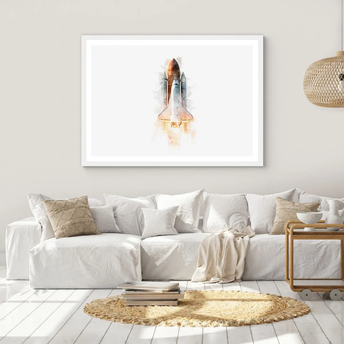 Plakát v bílém rámu - Průzkumníci do toho - 70x50 cm