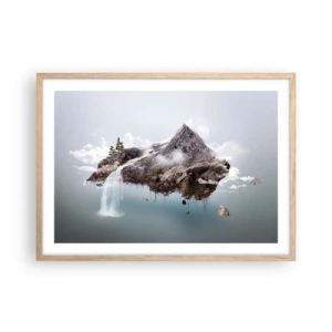 Plakát v rámu světlý dub - Pohled surrealisty - 70x50 cm