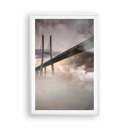 Plakát v bílém rámu - U řeky, která není - 61x91 cm