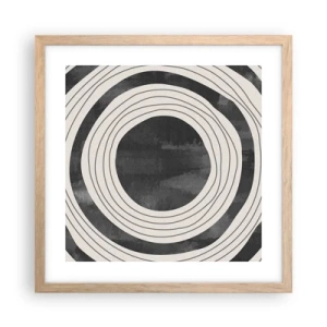 Plakát v rámu světlý dub - Přesný zásah - 40x40 cm
