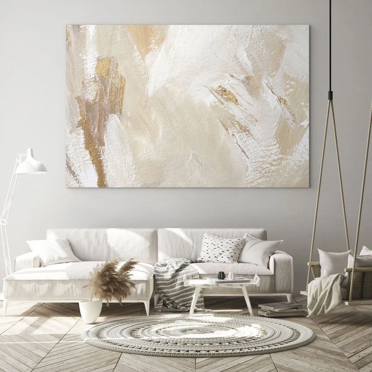 Obraz na skle - Pastelová kompozice - 100x70 cm