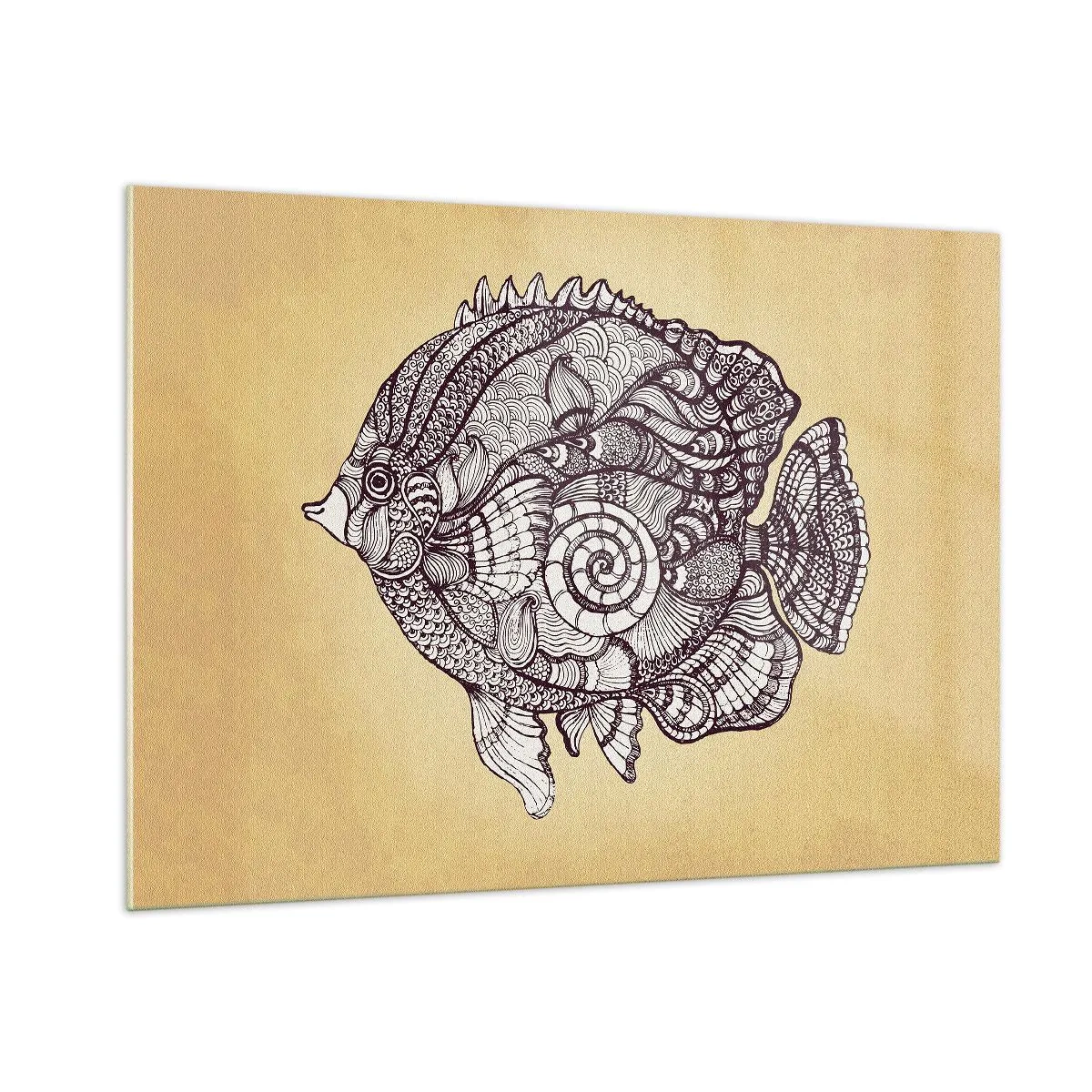 Obraz na skle - Z oceánu ornamentů - 100x70 cm