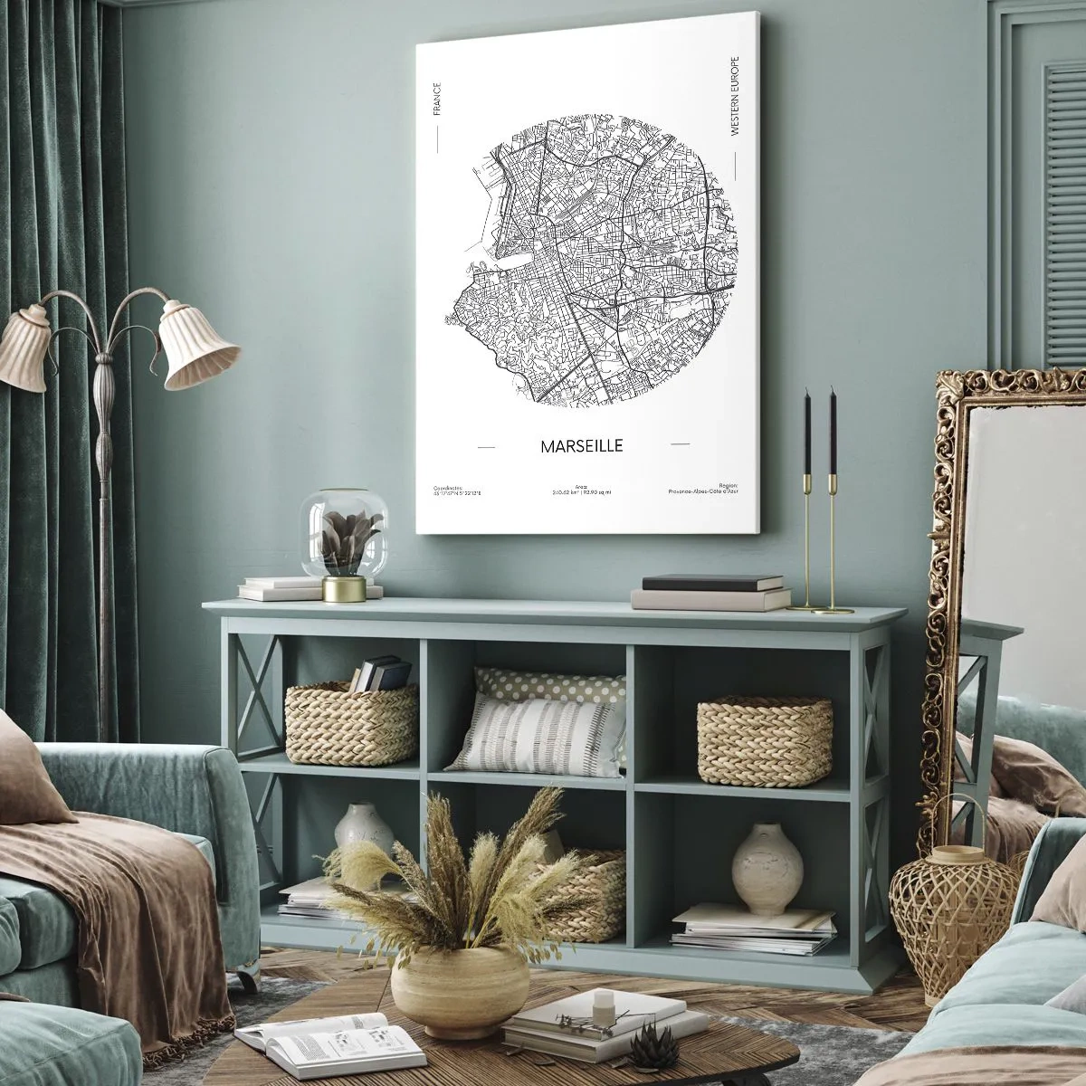 Obraz na plátně - Anatomie Marseille - 45x80 cm