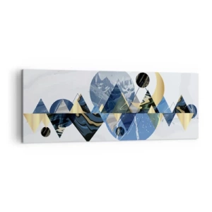 Obraz na plátně - Geometrická krajina - 140x50 cm