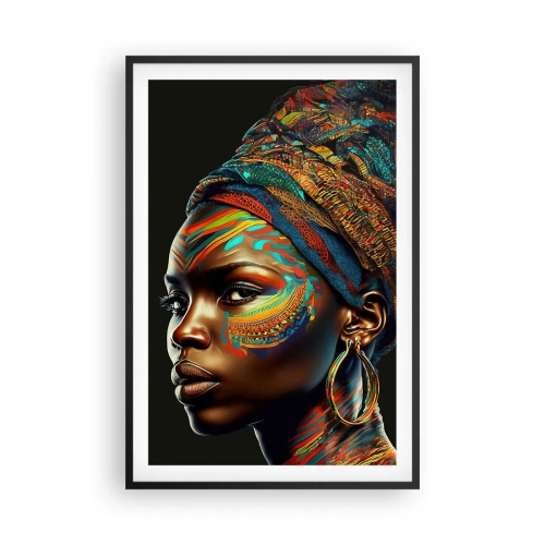 Plakát v černém rámu - Africká královna - 61x91 cm