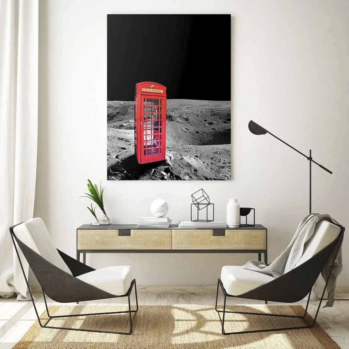 Obraz na skle - Kosmický žert - 70x100 cm