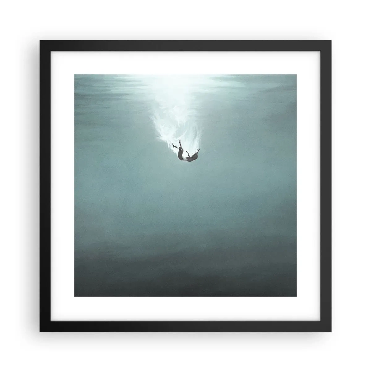 Plakát v černém rámu - V objetí oceánu - 40x40 cm
