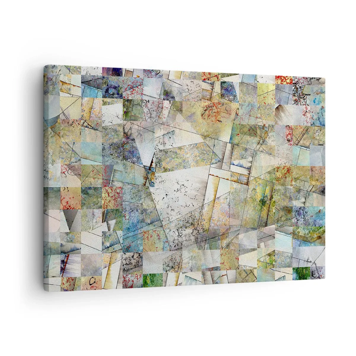 Obraz na plátně - Geometrické přeskupení - 70x50 cm