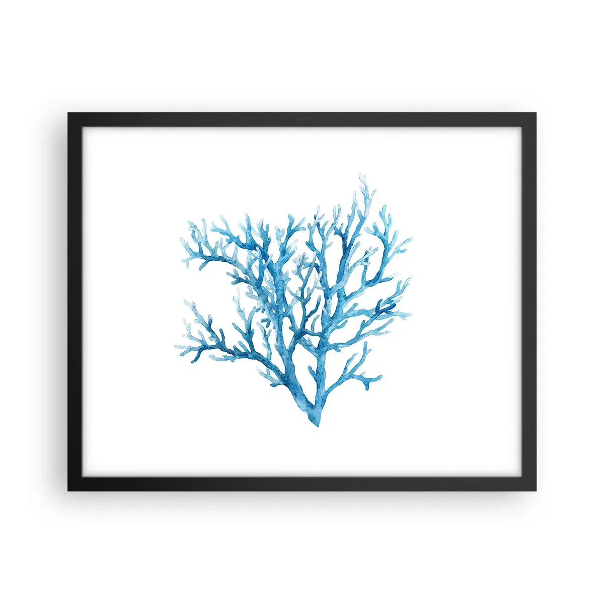 Plakát v černém rámu - Mořský filigrán - 50x40 cm