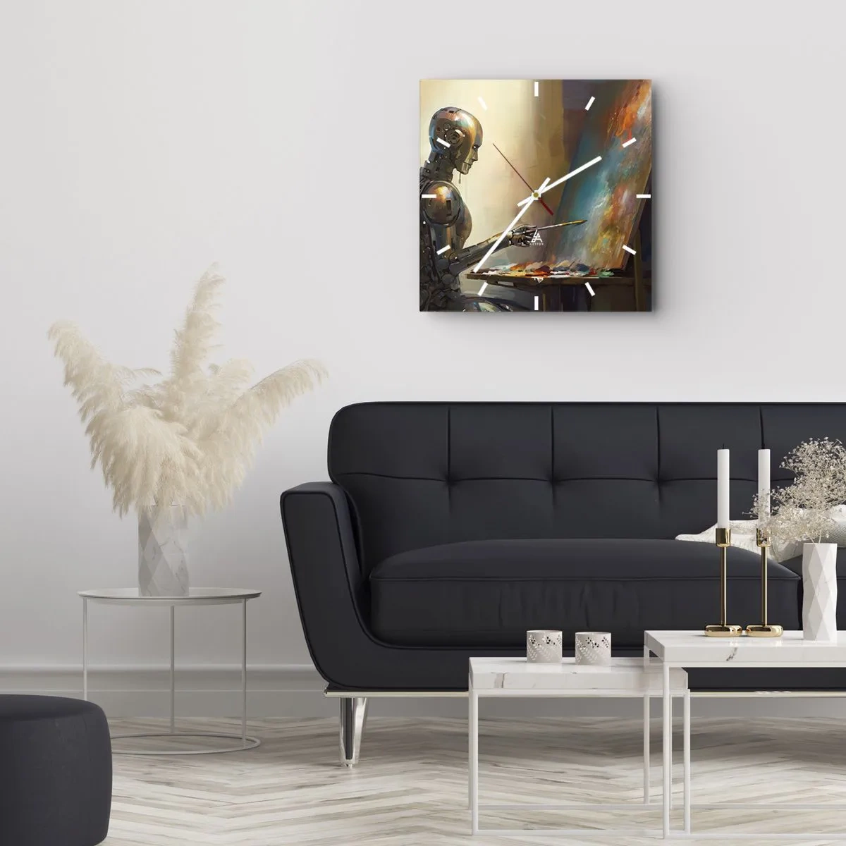 Nástěnné hodiny - Umění budoucnosti - 30x30 cm