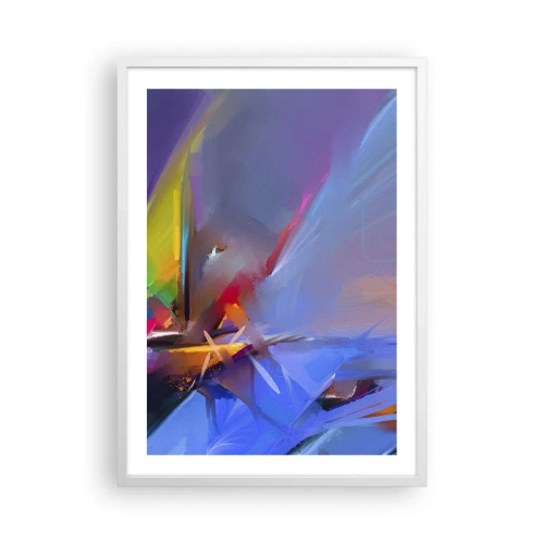 Plakát v bílém rámu - Proletěla jako pták - 50x70 cm