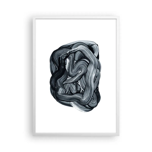 Plakát v bílém rámu - Není to tak jednoduché - 50x70 cm