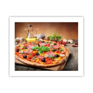 Plakát - Se skutečně italskou chutí - 50x40 cm