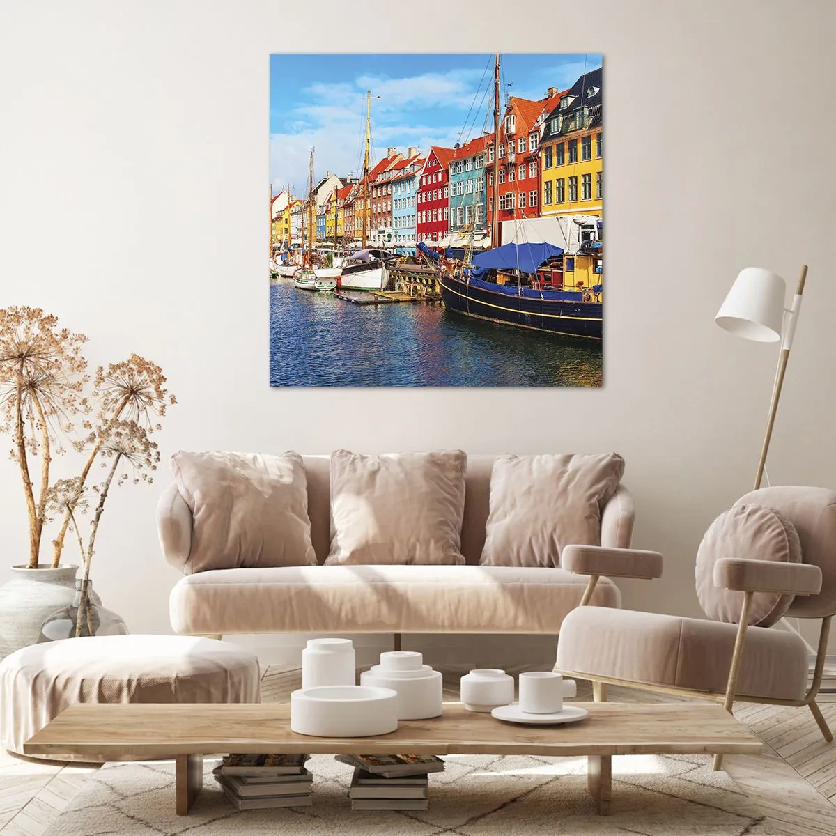 Obraz na plátně - Radostné nábřeží - 50x50 cm
