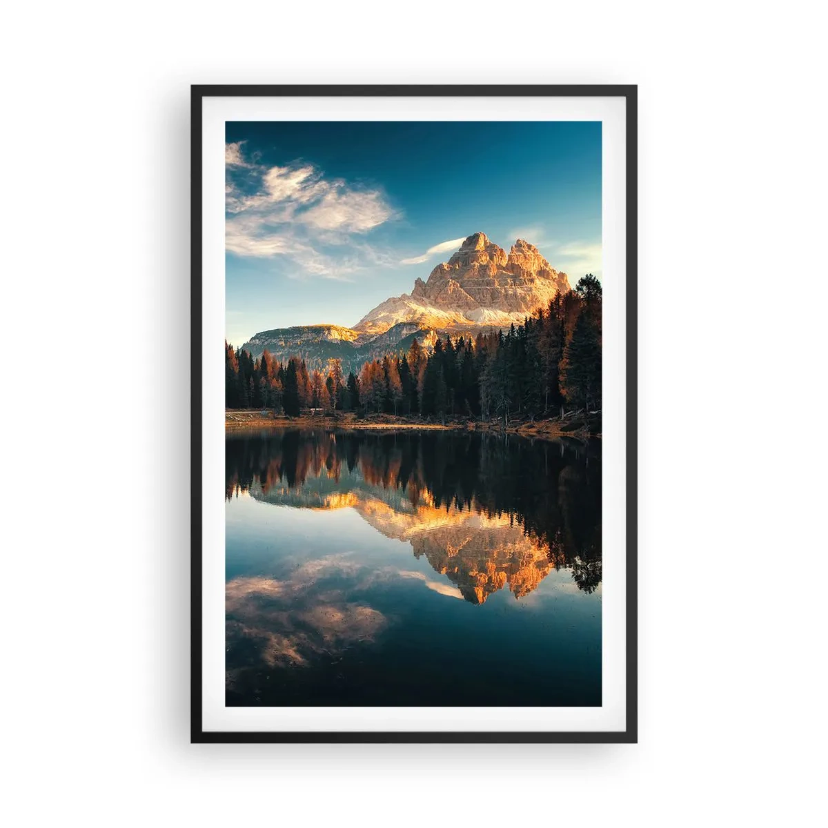Plakát v černém rámu - Dvojitá krajina - 61x91 cm