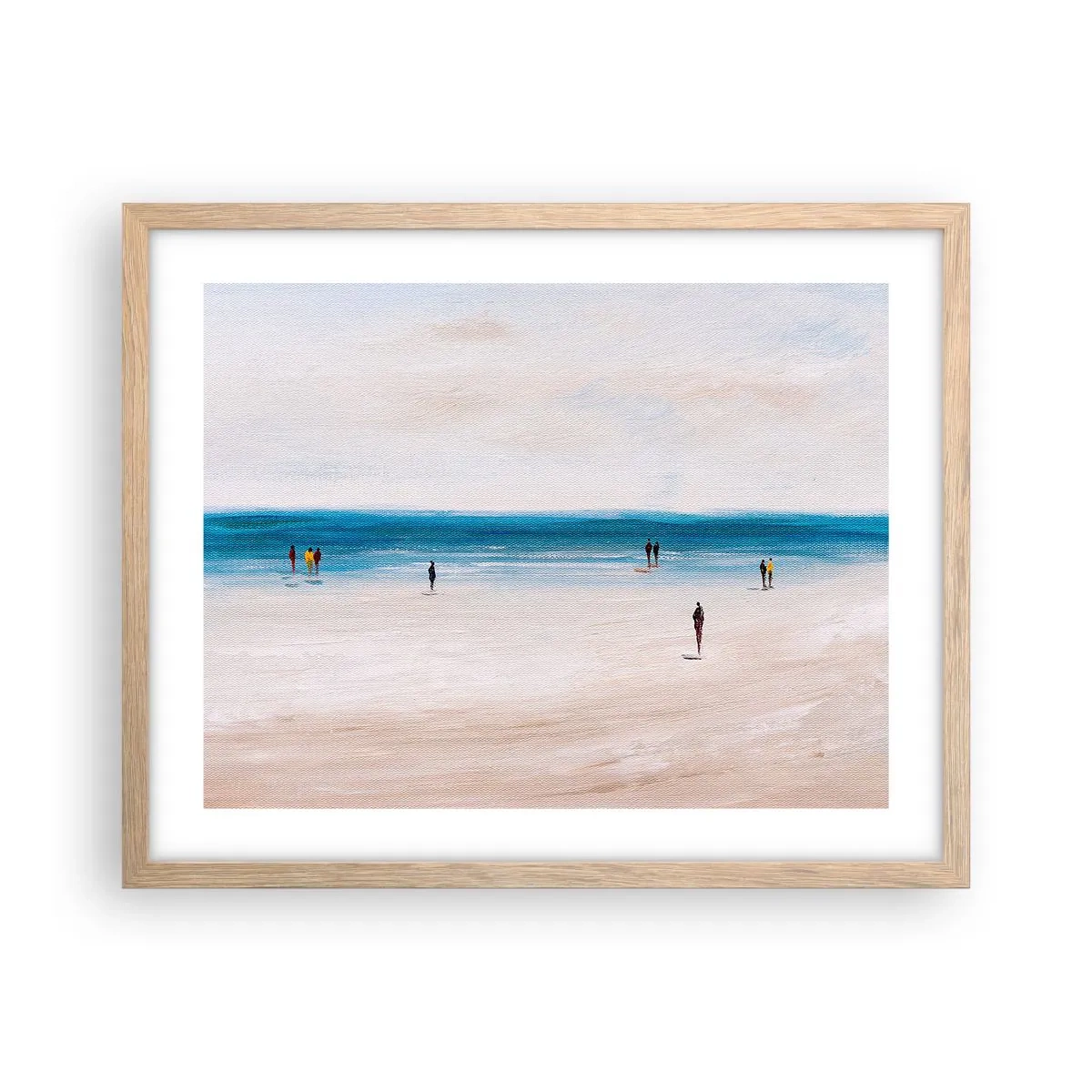 Plakát v rámu světlý dub - Přirozená potřeba - 50x40 cm