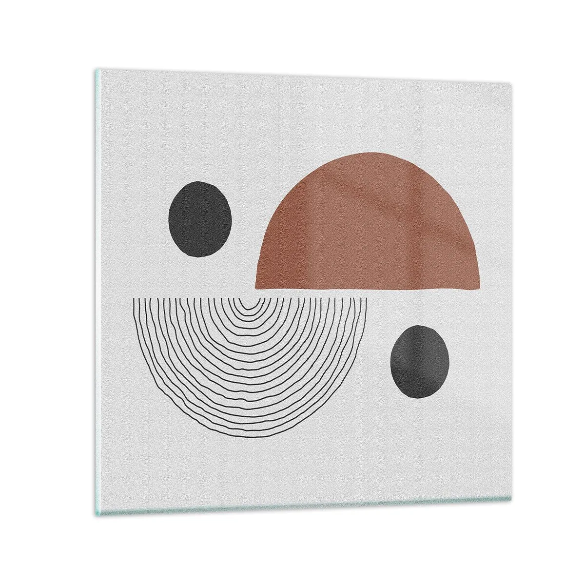 Obraz na skle - Dokonalost kruhu - 50x50 cm