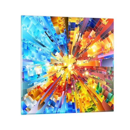 Obraz na skle - In medias res - 30x30 cm