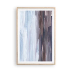 Plakát v rámu světlý dub - Živly: voda - 61x91 cm