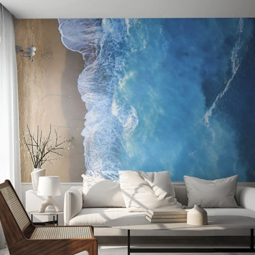 Fototapeta Premium Sand - Síla modři - Krajina, Pláž, Moře - 100x70 cm