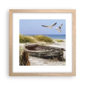 Plakát v rámu světlý dub - Větrem ozářené - 30x30 cm