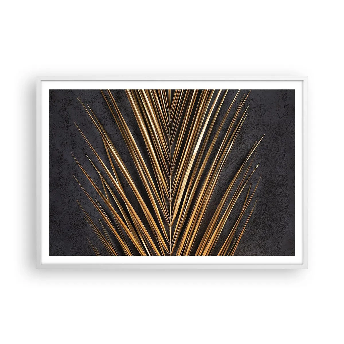 Plakát v bílém rámu - Zlato tropů - 100x70 cm