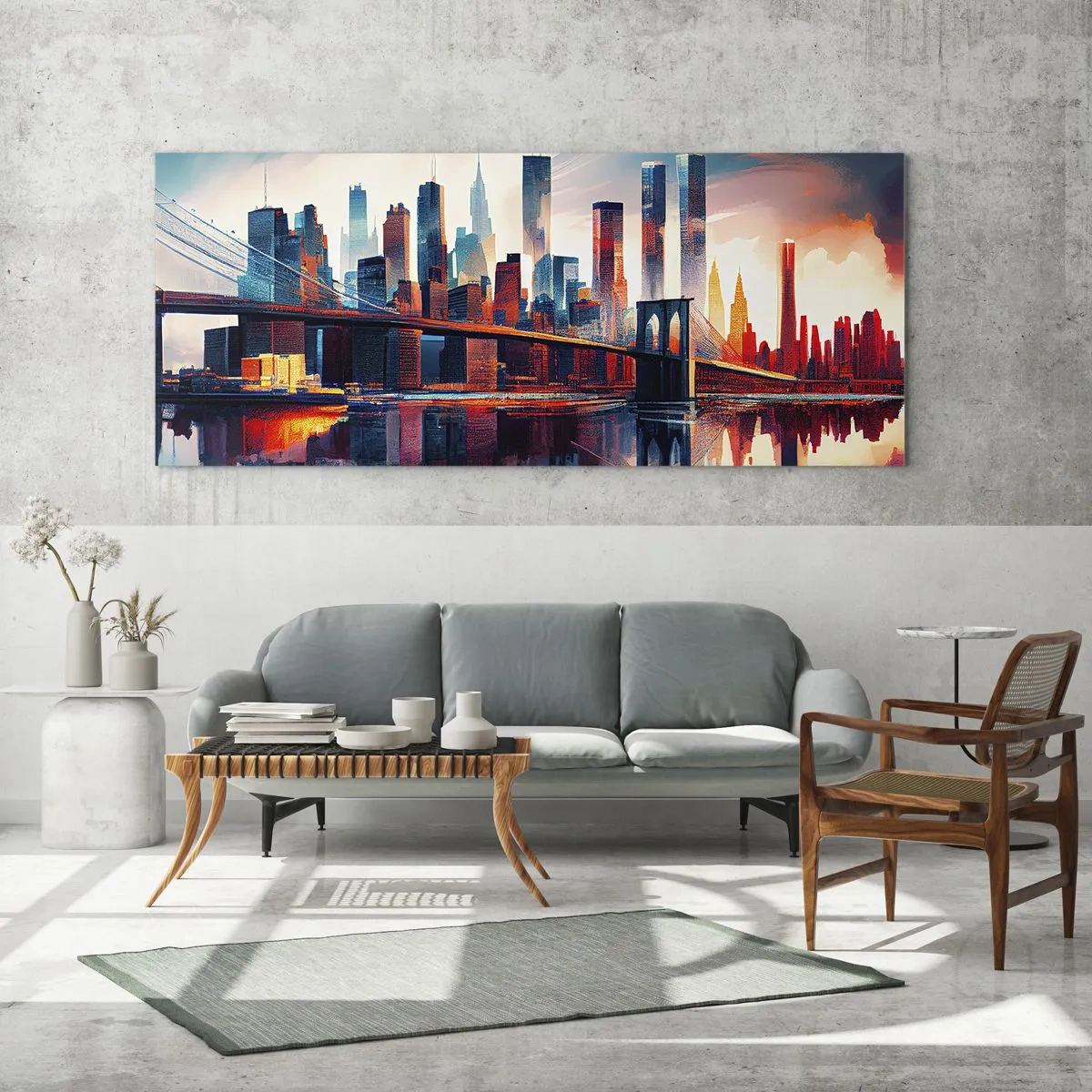 Obraz na skle - Famózní New York - 160x50 cm