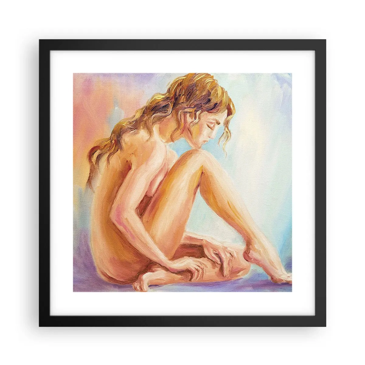 Plakát v černém rámu - Akt mládí - 40x40 cm