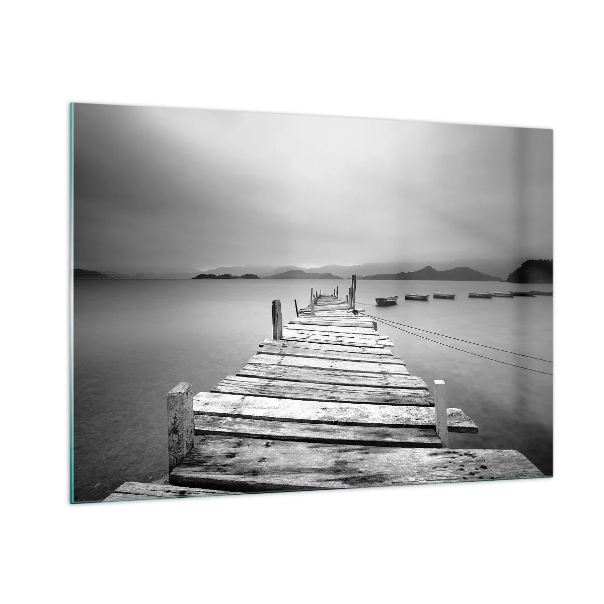 Obraz na skle - Za horami, za moři - 100x70 cm