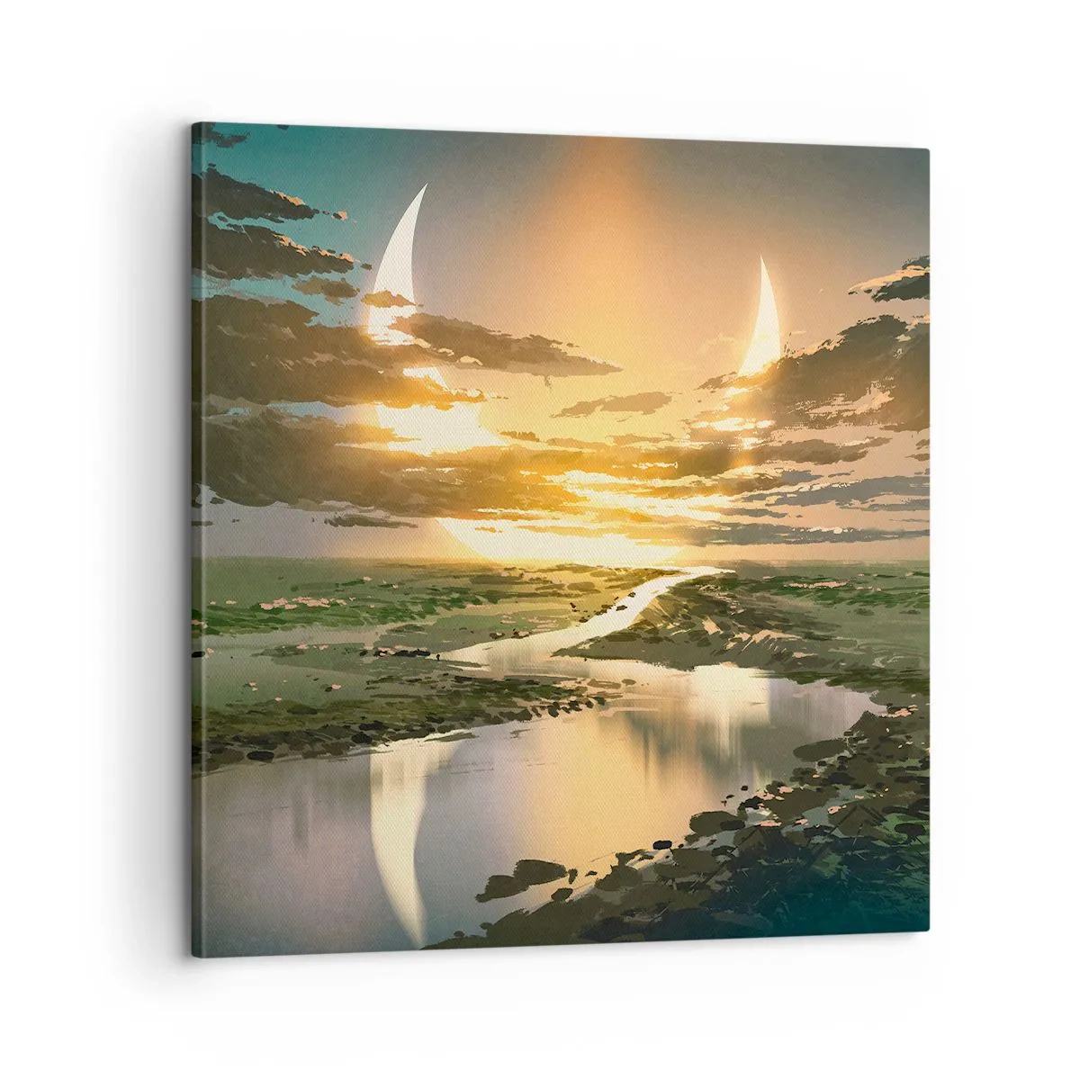 Obraz na plátně - Někde ve vzdálené galaxii - 60x60 cm