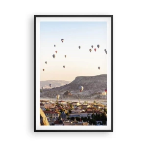 Plakát v černém rámu - Jako lodě na obloze - 61x91 cm