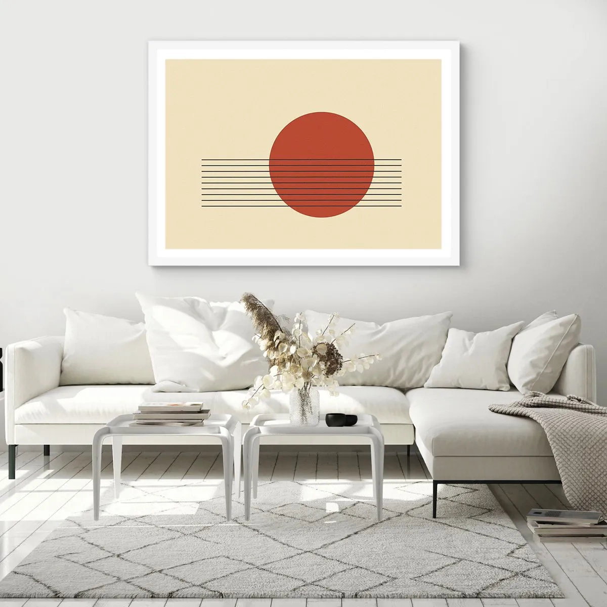 Plakát v bílém rámu - Pořád dokola - 40x30 cm