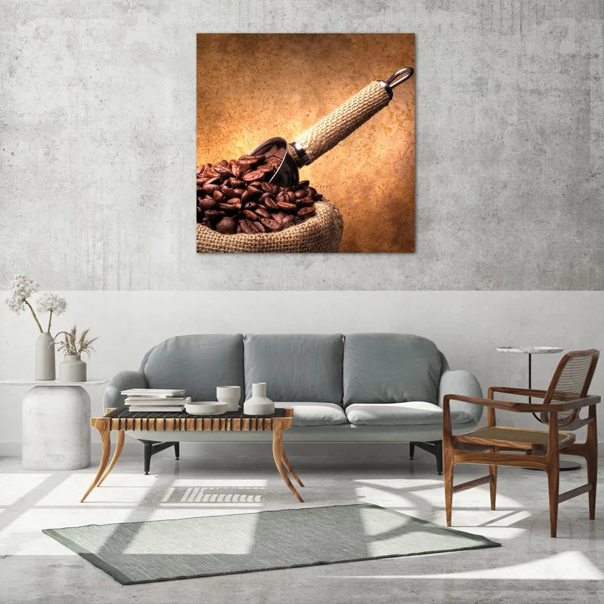 Obraz na skle - U zdroje chuti - 60x60 cm