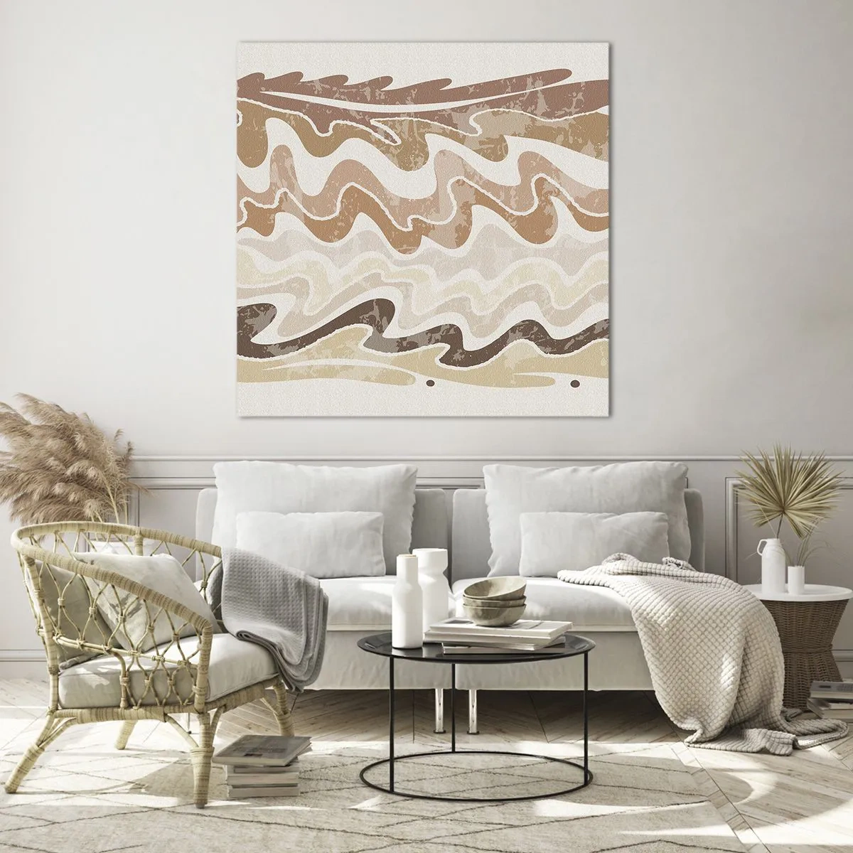 Obraz na skle - Dobrá energie – dobré emoce - 70x70 cm