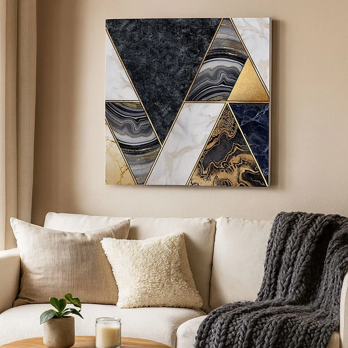 Obraz na plátně - Kámen vedle kamene - 30x30 cm