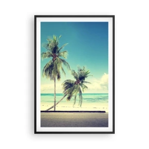 Plakát v černém rámu - Prázdniny, je čas začít - 61x91 cm