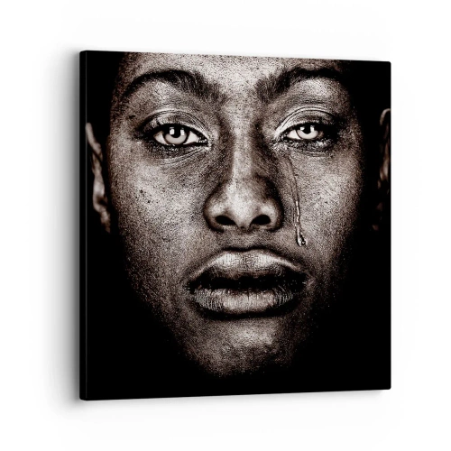 Obraz na plátně - Jedna slza - 30x30 cm