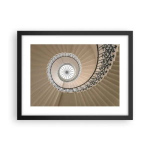 Plakát v černém rámu - Uvnitř mušle - 40x30 cm