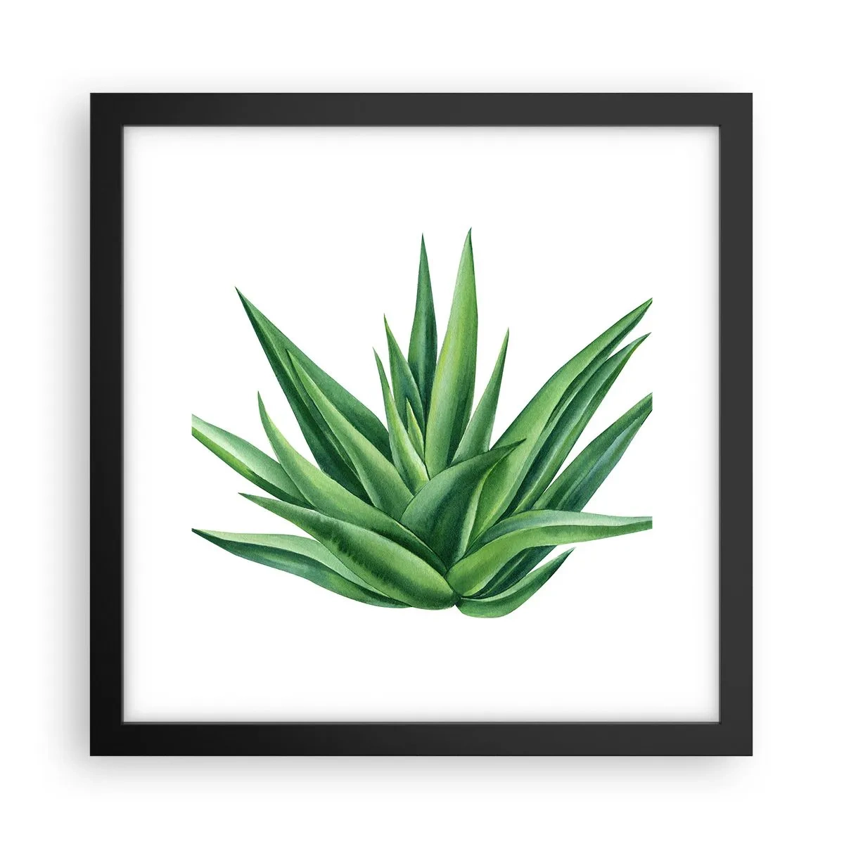 Plakát v černém rámu - Zelená – síla – život - 30x30 cm