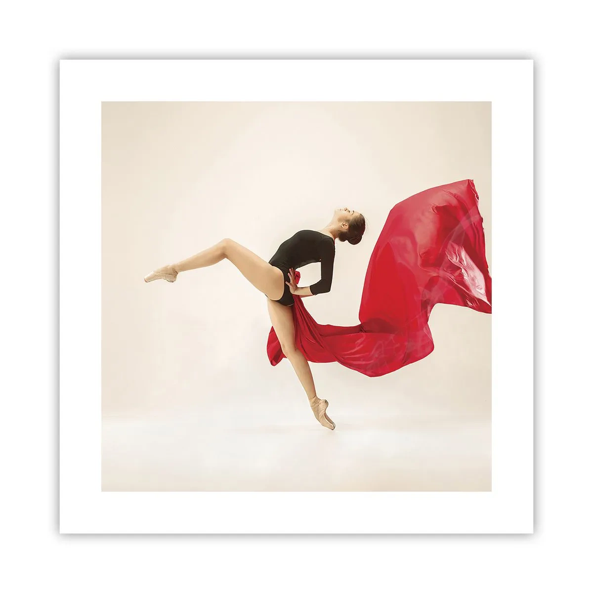 Plakát - Červené a černé - 40x40 cm