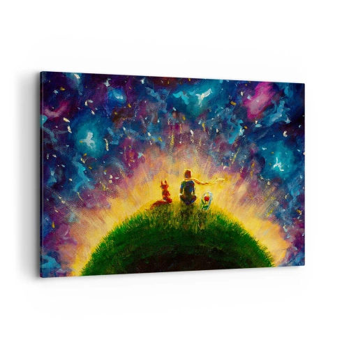 Obraz na plátně - Láska a přátelství - celý svět - 100x70 cm