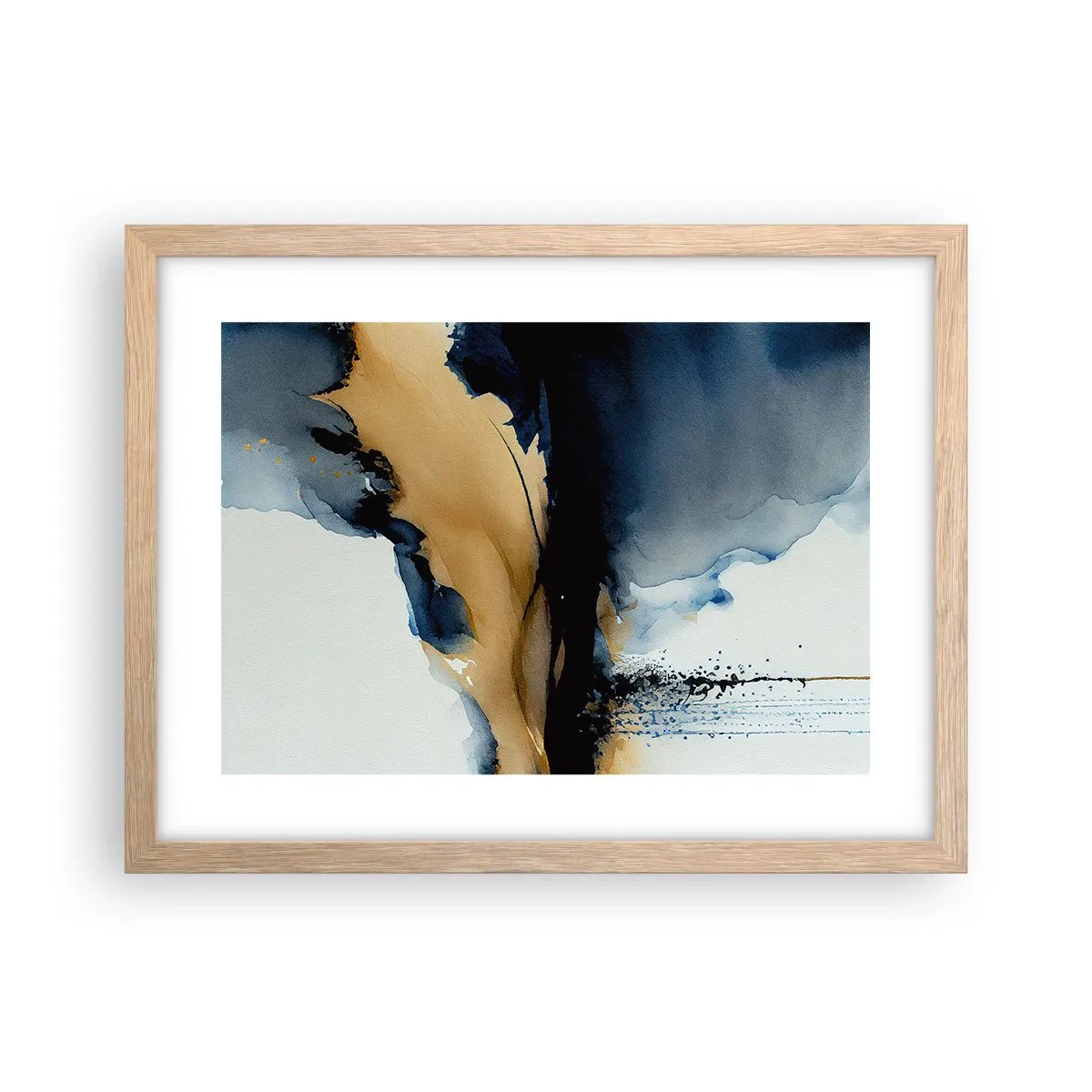 Plakát v rámu světlý dub - Za závojem - 40x30 cm