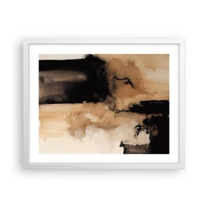 Plakát v bílém rámu - Poutavá abstrakce - 50x40 cm