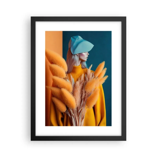 Plakát v černém rámu - Chlupatý portrét - 30x40 cm