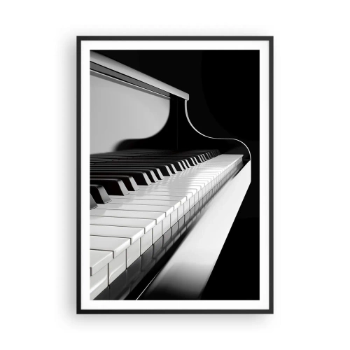 Plakát v černém rámu - Harmonie tvarů a barev - 70x100 cm