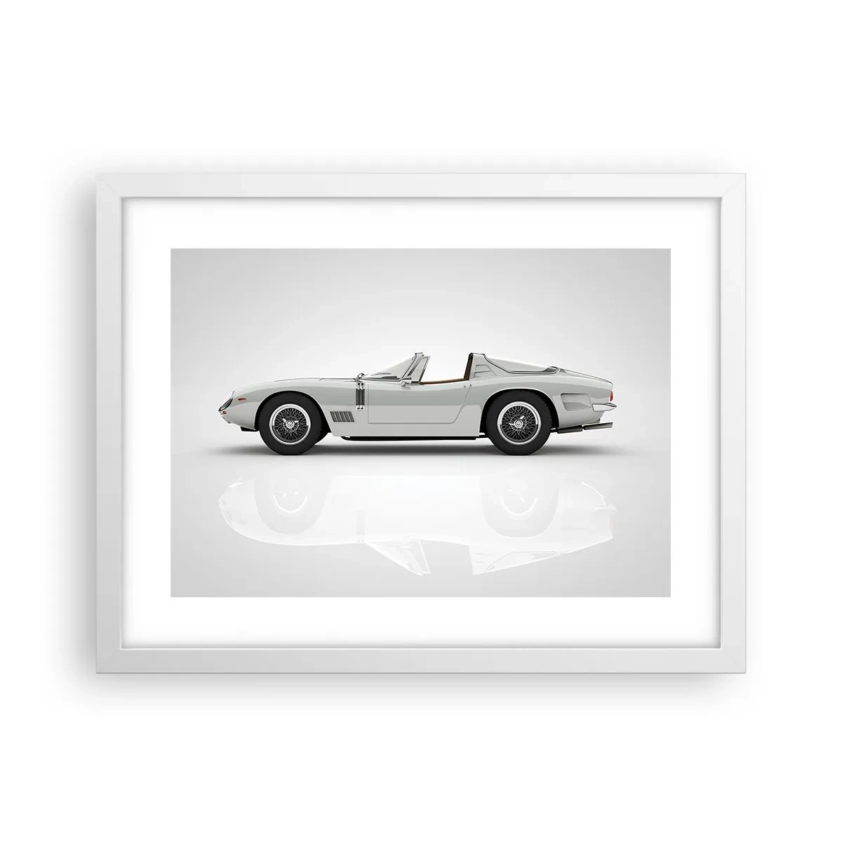 Plakát v bílém rámu - Příslib zábavy - 40x30 cm