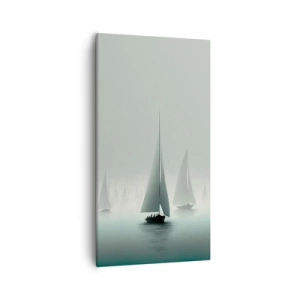 Obraz na plátně - Postavený z mlhy - 55x100 cm