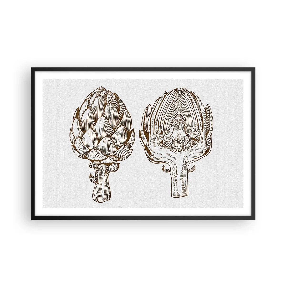 Plakát v černém rámu - Hodiny anatomie - 91x61 cm