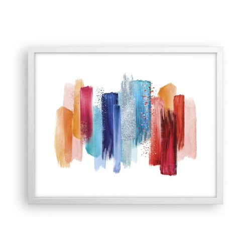 Plakát v bílém rámu - Nahoru a dolů - 50x40 cm